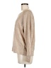 Wrap 100% Linen Tan Long Sleeve Top Size 8 - photo 5