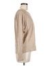Wrap 100% Linen Tan Long Sleeve Top Size 8 - photo 4