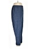 Flax 100% Linen Solid Blue Linen Pants Size 14 (L) - photo 4