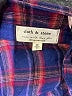 Cloth & Stone 100% Rayon Plaid Blue Long Sleeve Button-Down Shirt Size XS - photo 7