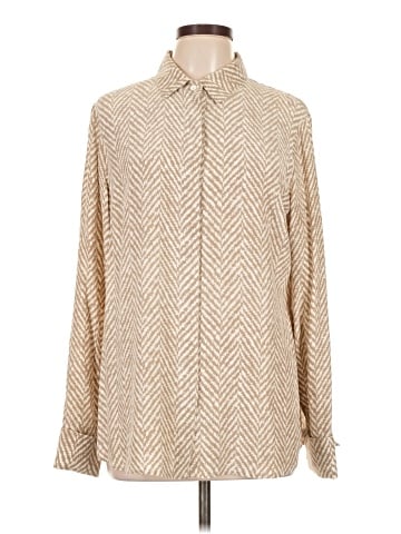 Worth New York Long Sleeve Silk Top (view 1)