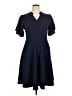 Assorted Brands Solid Blue Casual Dress Size XL - photo 1