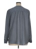 Chico's 100% Polyester Chevron-herringbone Blue Gray Long Sleeve Blouse Size XL (3) - photo 2