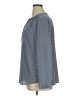 Chico's 100% Polyester Chevron-herringbone Blue Gray Long Sleeve Blouse Size XL (3) - photo 5