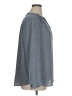 Chico's 100% Polyester Chevron-herringbone Blue Gray Long Sleeve Blouse Size XL (3) - photo 4