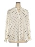 Torrid Polka Dots Ivory Long Sleeve Blouse Size 2X Plus (2) - photo 1