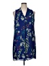 Worthington 100% Polyester Blue Casual Dress Size 16 - photo 1