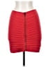 Silence and Noise Solid Red Casual Skirt Size S - photo 1