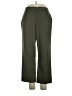 Alfred Dunner Solid Green Casual Pants Size 14 - photo 1