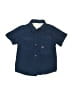 Wonder Nation Solid Blue Short Sleeve Button-Down Shirt Size 4T - photo 1