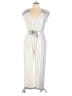 Saylor Stripes Ivory Jumpsuit Size L - photo 1