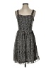 Forever 21 100% Polyester Chevron-herringbone Gray Casual Dress Size S - photo 1
