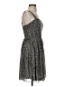 Forever 21 100% Polyester Chevron-herringbone Gray Casual Dress Size S - photo 4