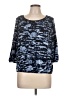 MICHAEL Michael Kors Blue 3/4 Sleeve Top Size L (petite) - photo 1