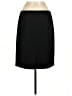 Theory 100% Polyester Solid Black Formal Skirt Size 8 - photo 2