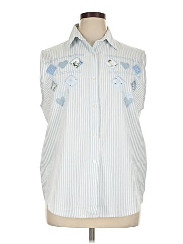 Keneth Too! Sleeveless Button-Down Shirt (view 1)