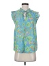 Current Air 100% Polyester Blue Sleeveless Blouse Size S - photo 1