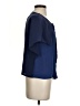Maje Color Block Blue Short Sleeve Blouse Size 2 - photo 4
