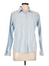 L.L.Bean 100% Cotton Houndstooth Blue Long Sleeve Button-Down Shirt Size L - photo 1
