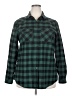 Unbranded Plaid Green Long Sleeve Button-Down Shirt Size 20 (estimated) - photo 1