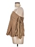 Mango 100% Linen Brown 3/4 Sleeve Blouse Size L - photo 5