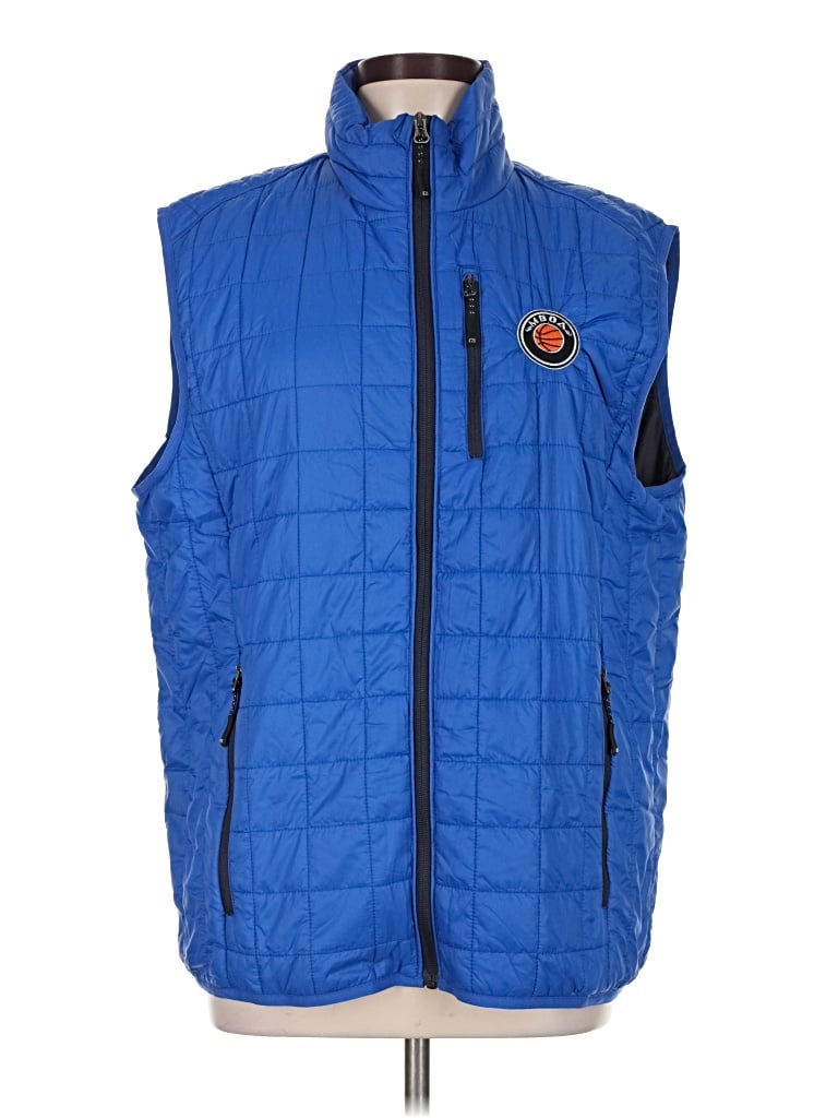 Pre-owned Cutter & Buck Vest In Blue