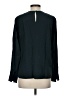 MM. LaFleur 100% Silk Green Black Long Sleeve Top Size XS - photo 2