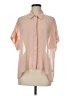 DR2 100% Polyester Polka Dots Pink Short Sleeve Blouse Size M - photo 1