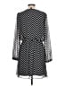 Express 100% Polyester Chevron-herringbone Black Casual Dress Size L - photo 2