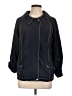 Laura Ashley Solid Blue Jacket Size L - photo 1