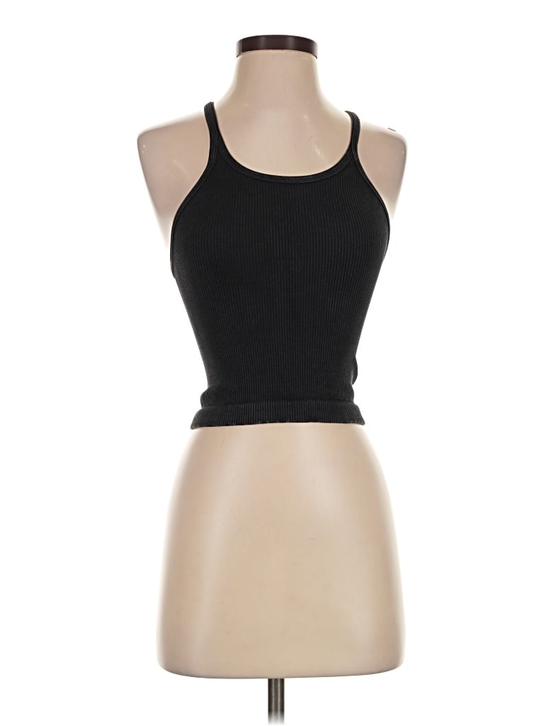 Pre-owned Fp Movement Tank Top Black Halter Neckline Tops