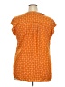 DR2 100% Rayon Orange Short Sleeve Blouse Size XXL - photo 2