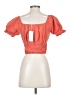 Sim & Sam 100% Cotton Orange Short Sleeve Top Size S - photo 2