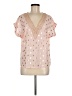 Shein 100% Polyester Pink Short Sleeve Blouse Size 6 - photo 1