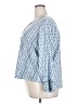 Style&Co 100% Cotton Blue 3/4 Sleeve Blouse Size 3X - photo 5