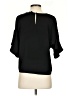 Who What Wear 100% Polyester Black 3/4 Sleeve Top Size S - photo 2