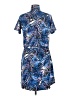 Tail Print Blue Casual Dress Size M - photo 2