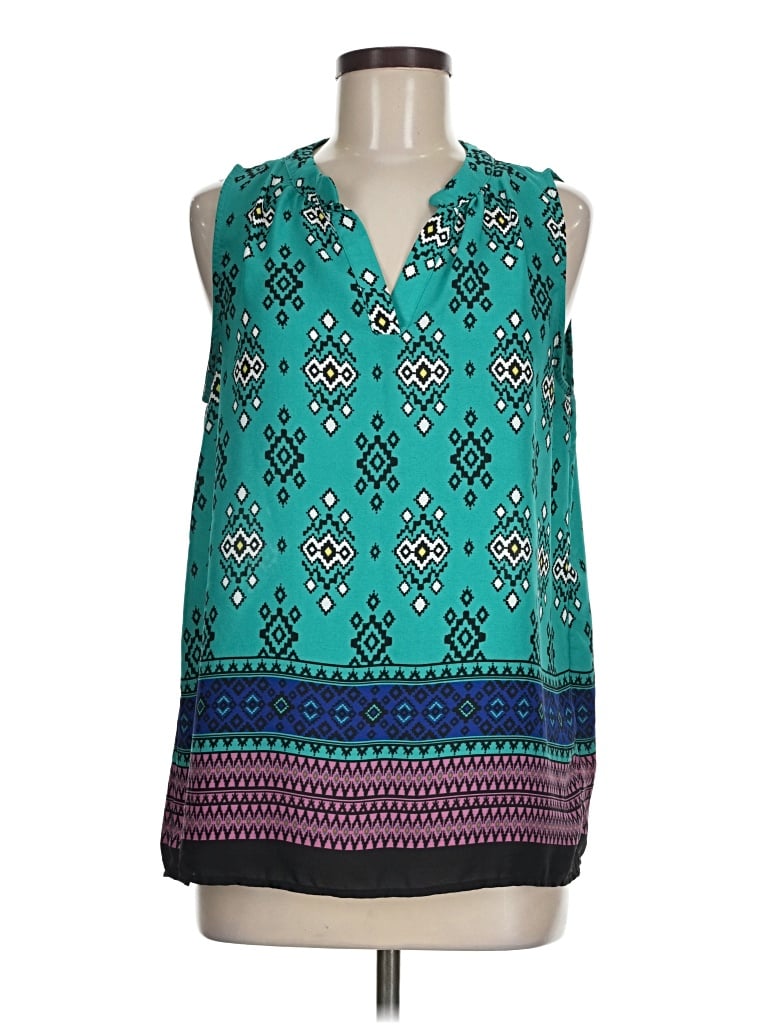 Pre-owned Alice Blue Sleeveless Blouse In Teal