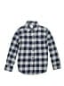 Gap Kids 100% Cotton Checkered-gingham Blue Long Sleeve Button-Down Shirt Size M (kids) - photo 1