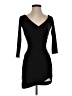 PrettyLittleThing Solid Black Cocktail Dress Size 4 - photo 1