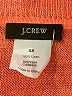 J.Crew 100% Linen Orange Pullover Sweater Size XS - photo 7