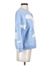 Unbranded Print Blue Cardigan Size S (estimated) - photo 4