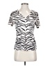 Rails Animal Print Silver Short Sleeve Top Size XXS - photo 1