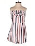 Zaful 100% Polyester Stripes White Romper Size 4 - photo 1