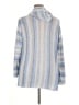Coldwater Creek Stripes Blue Coat Size 1X - photo 2