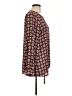Halogen 100% Polyester Burgundy Long Sleeve Blouse Size L - photo 4