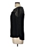 Ella Moss 100% Silk Black 3/4 Sleeve Top Size L - photo 5