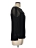 Ella Moss 100% Silk Black 3/4 Sleeve Top Size L - photo 4