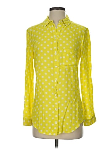 Topshop Long Sleeve Button-Down Shirt (view 1)