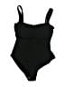 Assorted Brands Solid Black One Piece Swimsuit Size 12 - photo 1